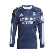 Adidas Real Madrid 2025/26 Away Long Sleeve Jersey Legend Ink - US Sizing (Non Marking Ver.)
