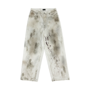qAp Dirty Baggy Pants Cream