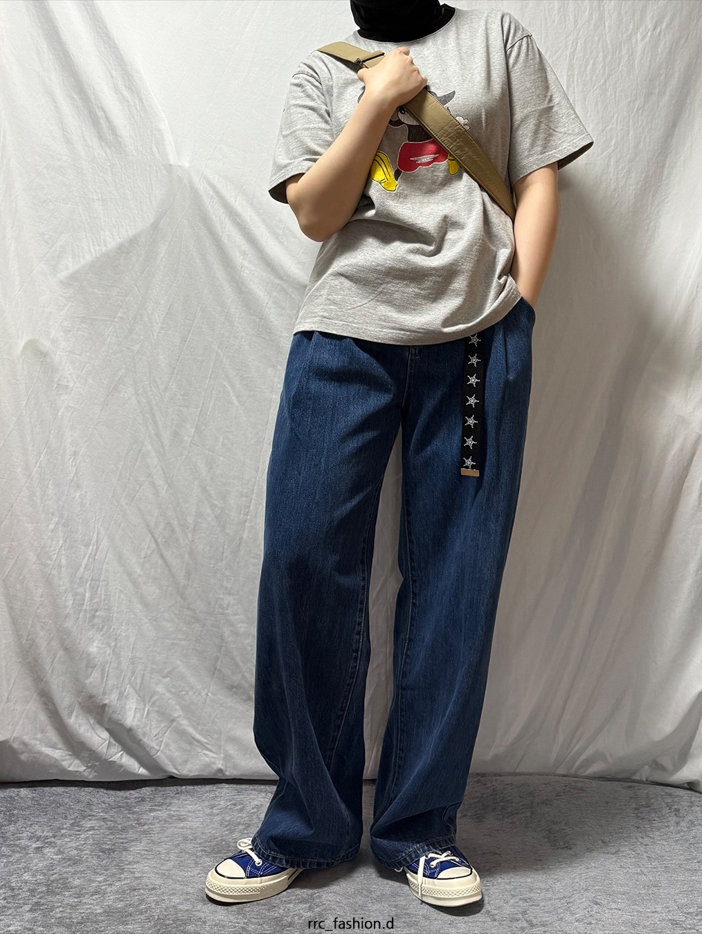 Converse Chuck 70 Ox Vintage Canvas Rush Blue 착용 스타일 - 1