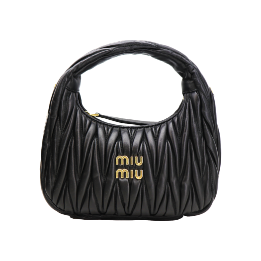 ITCQSIKR2HMK Miu Miu Wander Matelasse Nappa Mini Hobo Bag 5BC125