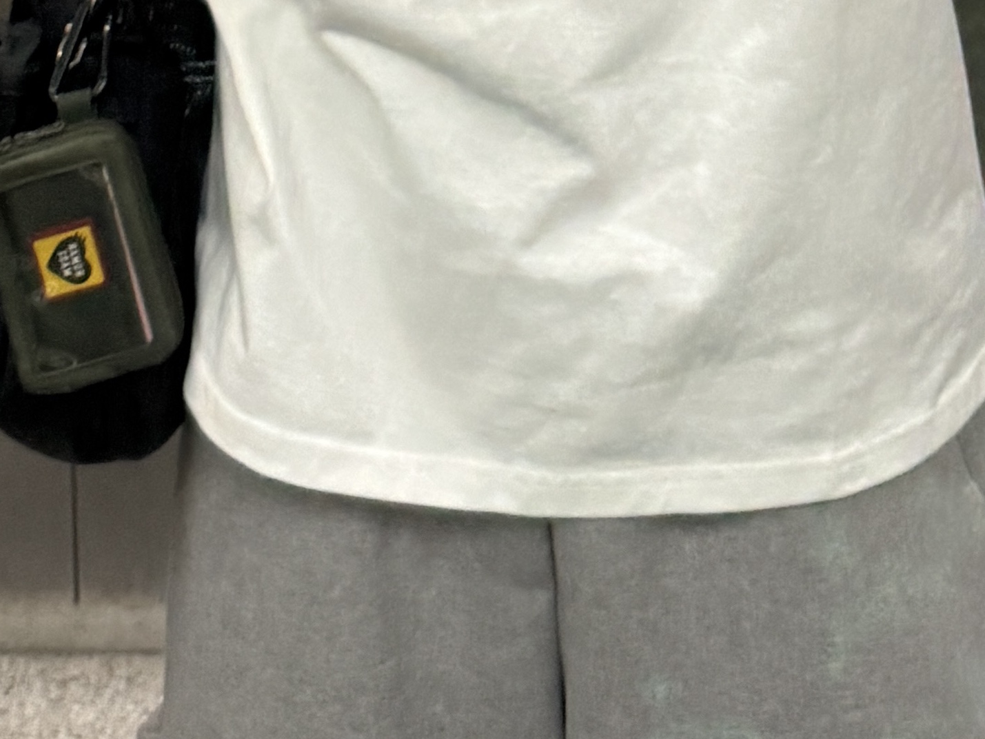Nonnod Scuba Shorts Grey, Porter Force Shoulder Bag S Black 착용 스타일