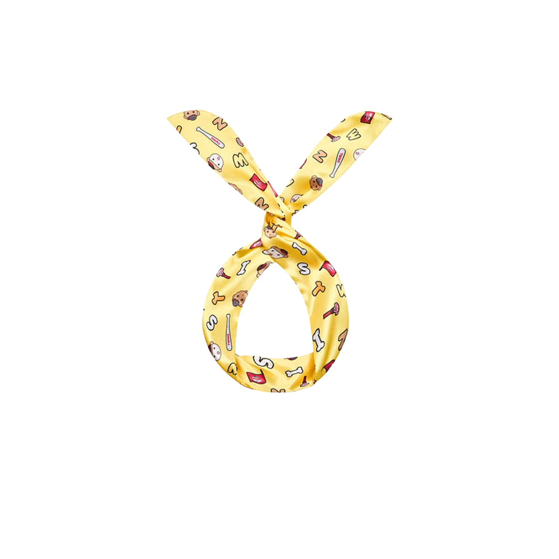 - LG Twins x Maru is a Puppy Pattern Bandana Yellow