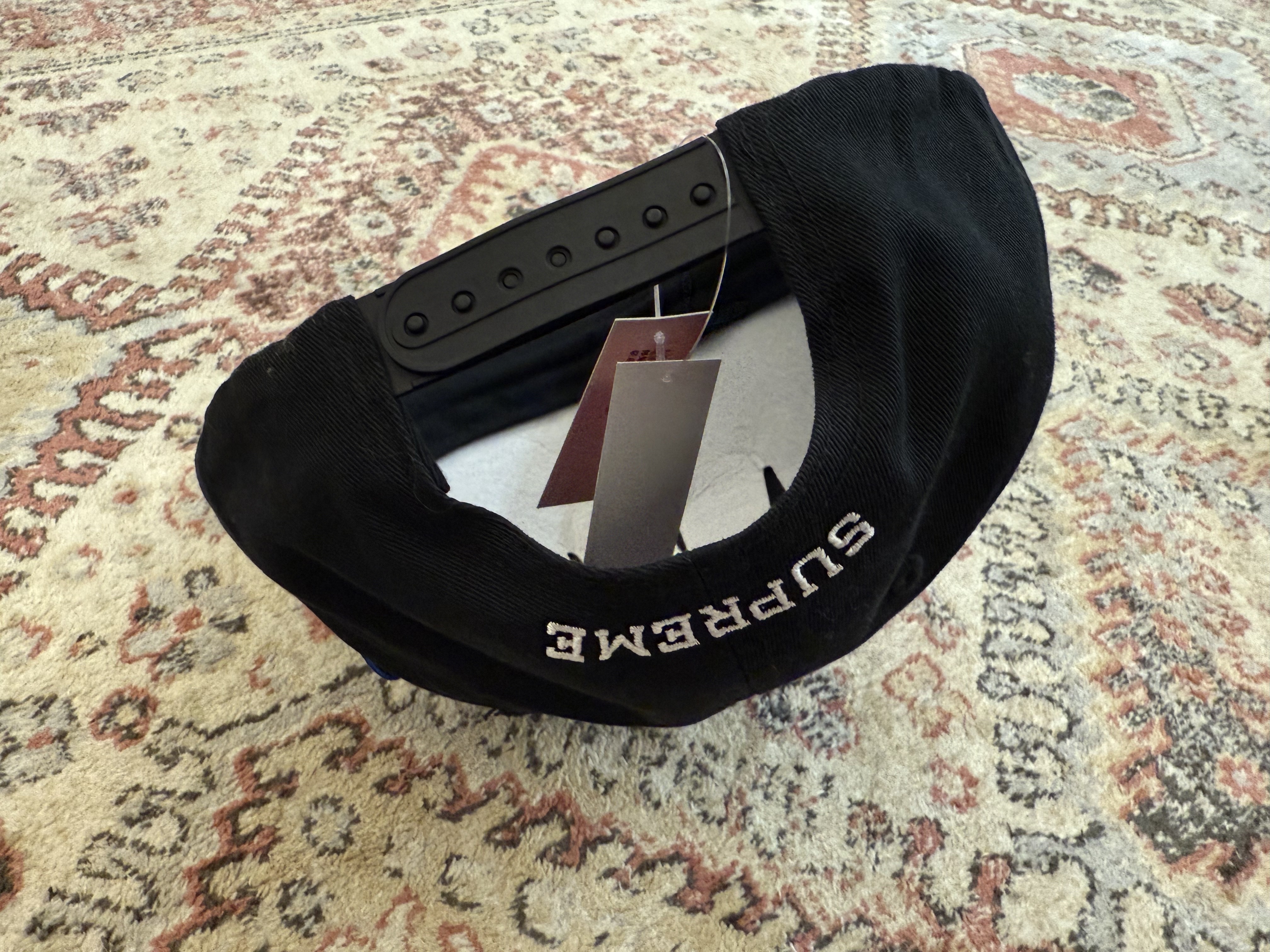 Supreme Patches 6-Panel Black - 25SS 착용 스타일 - 7