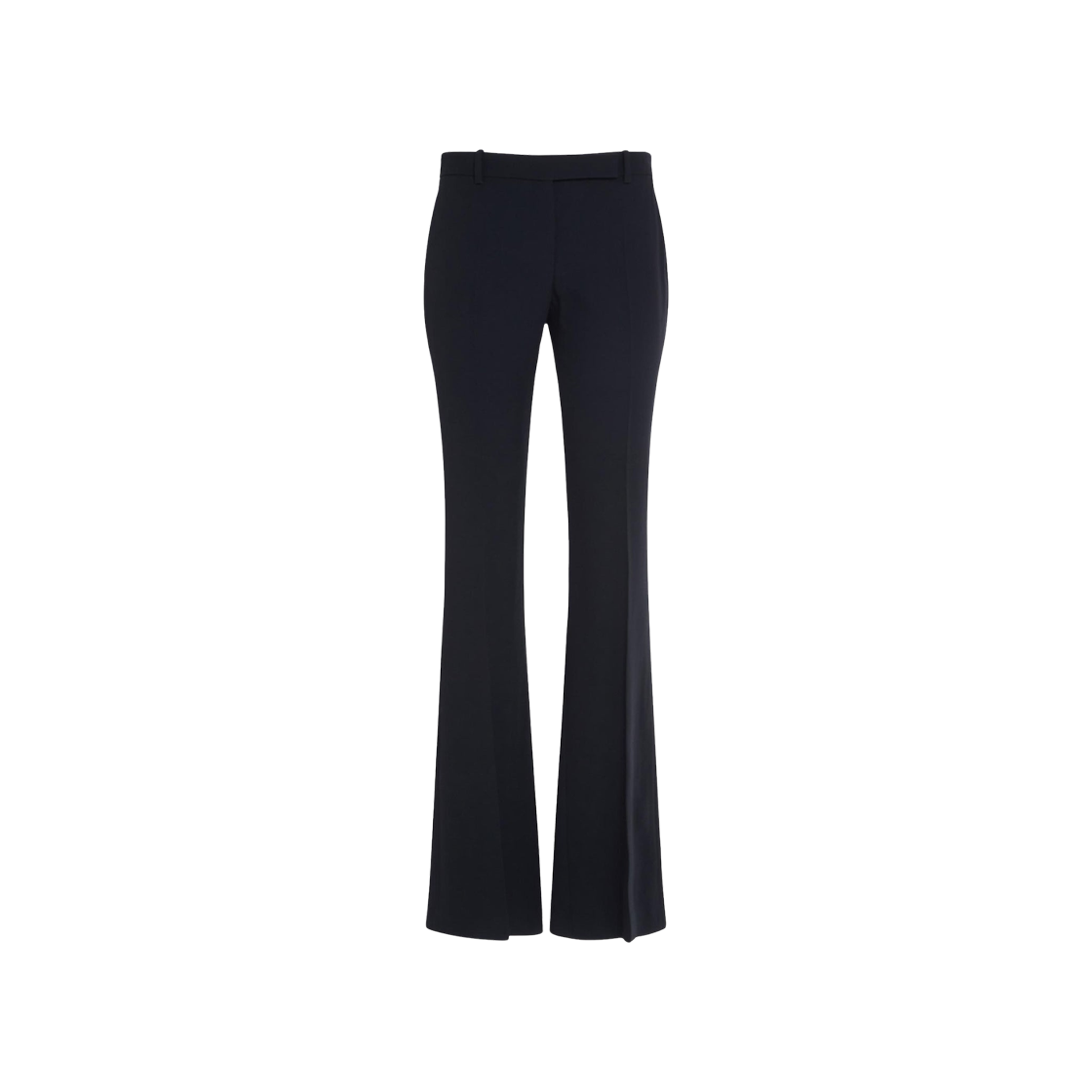 830045QEAAA1000 (W) Alexander McQueen Wool Flared Trousers Black