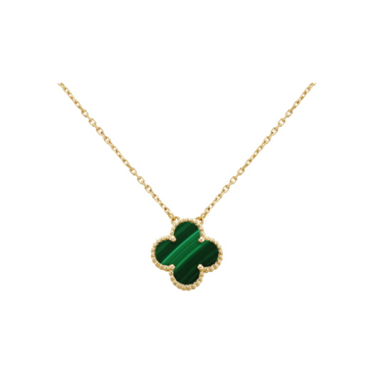 IT3KDP4IGUUK Van Cleef & Arpels Vintage Alhambra Malachite Necklace ARO9VA00