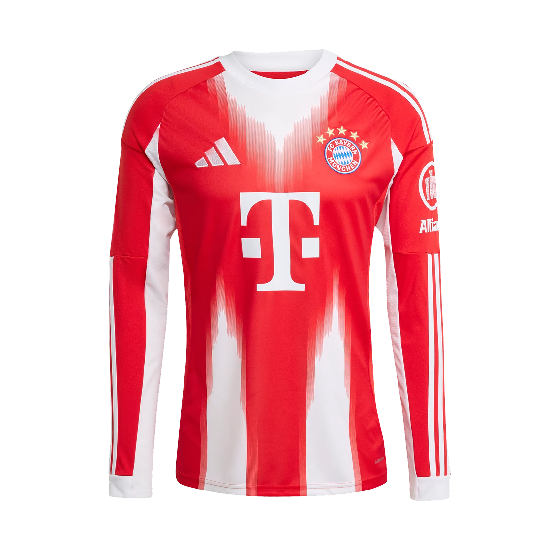 아디다스 FC 바이에른 뮌헨 2025/26 홈 롱슬리브 저지 레드 - US 사이즈 (논 마킹 버전)(Adidas FC Bayern Munchen 2025/26 Home Long Sleeve Jersey Red - US Sizing (Non Marking Ver.))