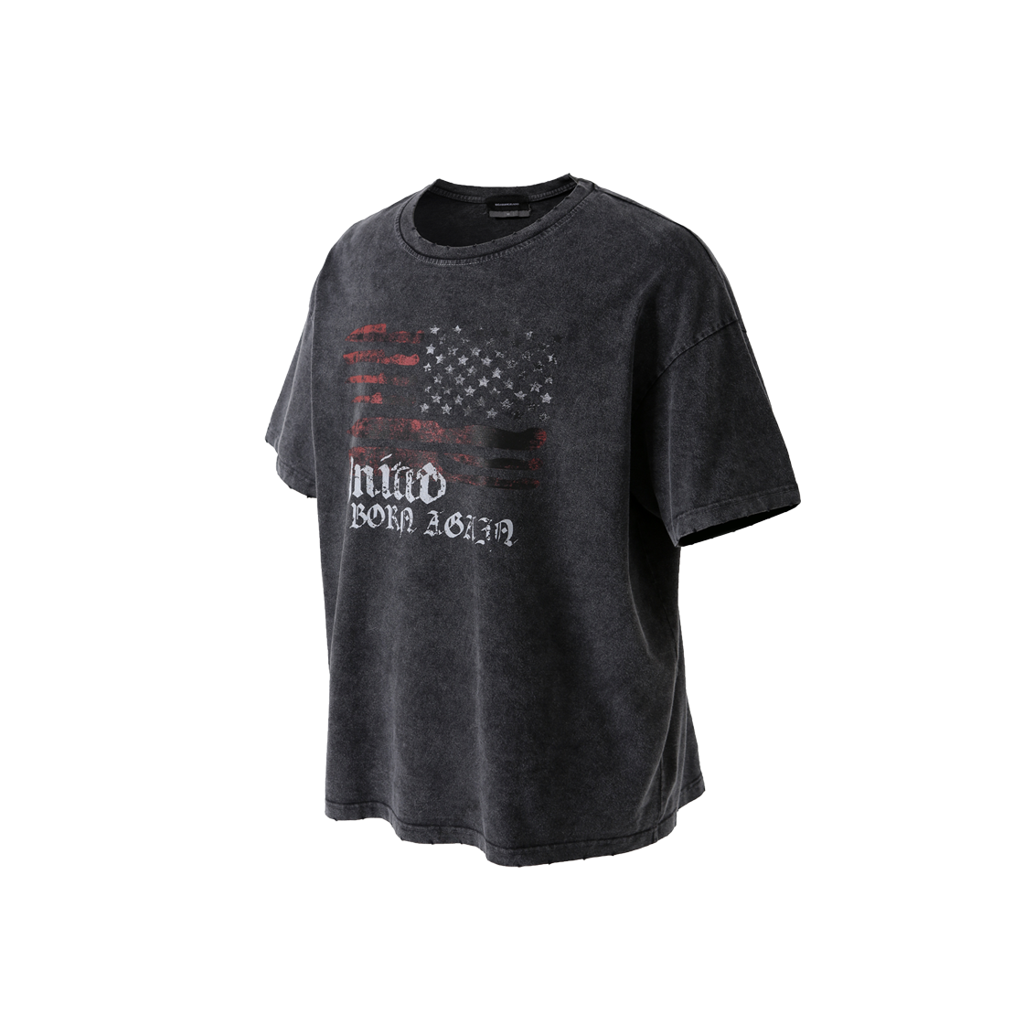 로어링라드 성조기 워시드 오버 티셔츠 블랙(ROARINGRAD Flag Washed T-Shirt Black)