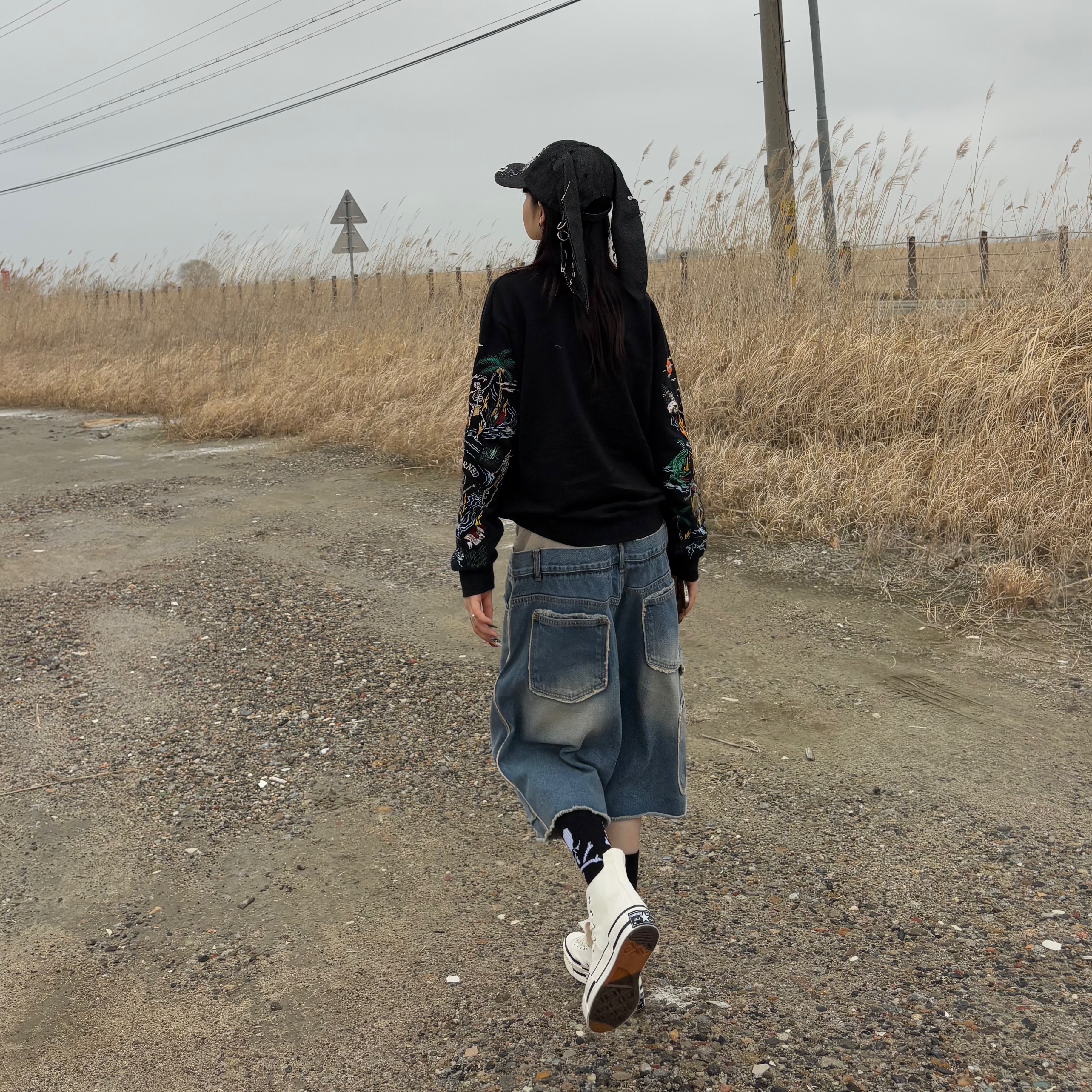 Converse Chuck 70 High Plus Egret 착용 스타일 - 3