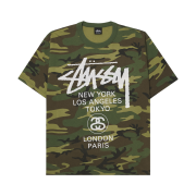 Stussy World Tour T-Shirts Camo 2025