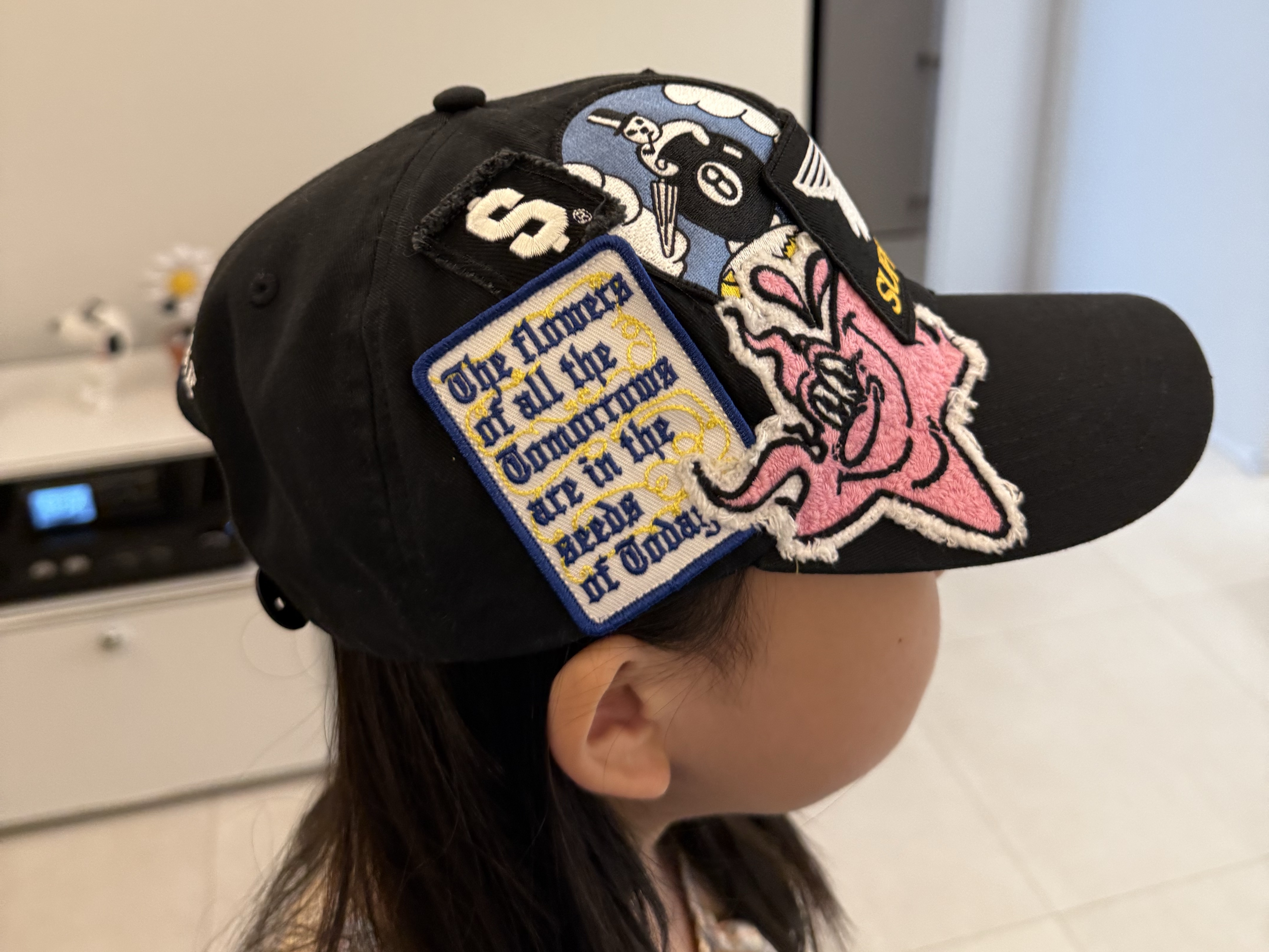 Supreme Patches 6-Panel Black - 25SS 착용 스타일 - 2
