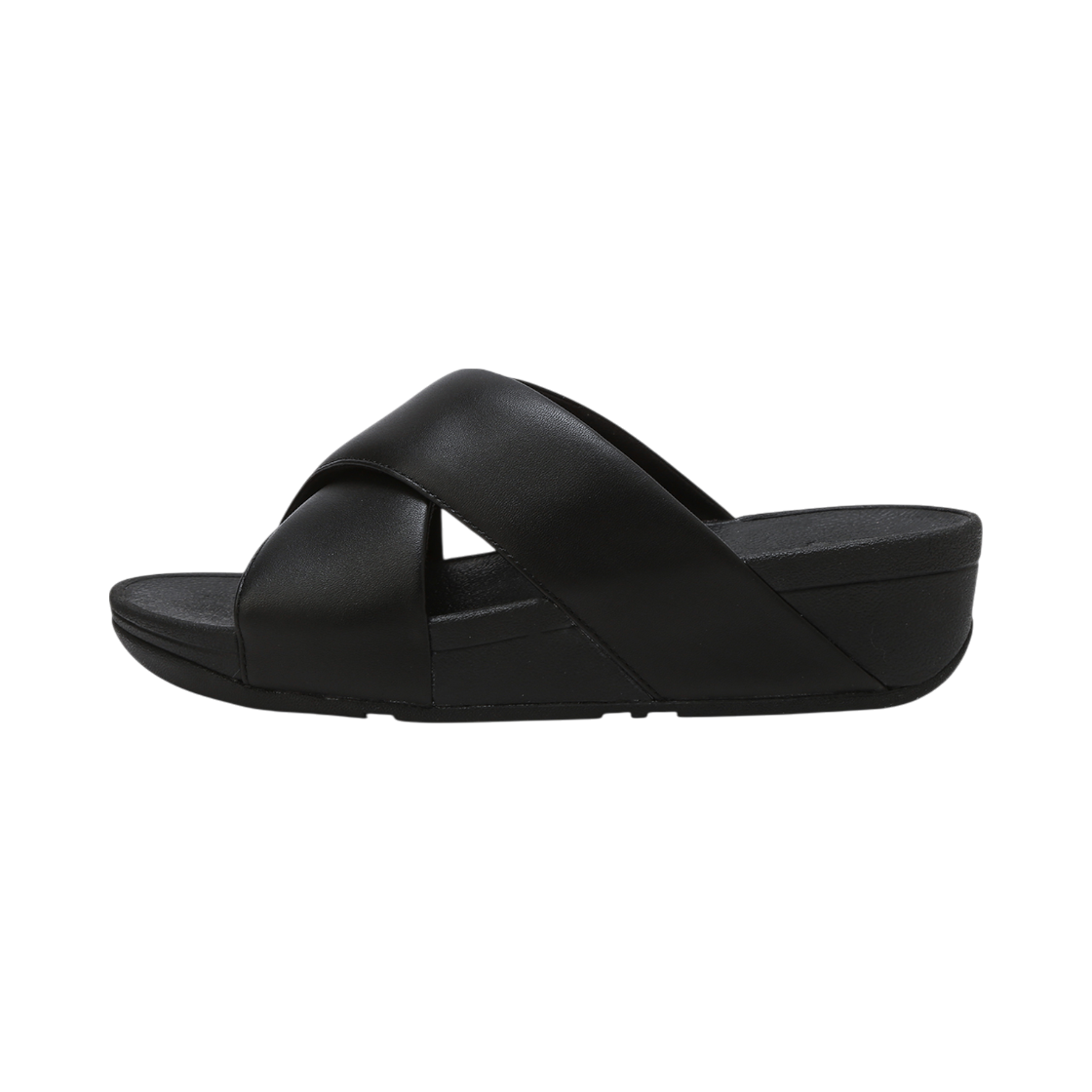 FFSO5E204BK FITFLOP Lulu Cross Slide Sandals Women Leather Black - #2