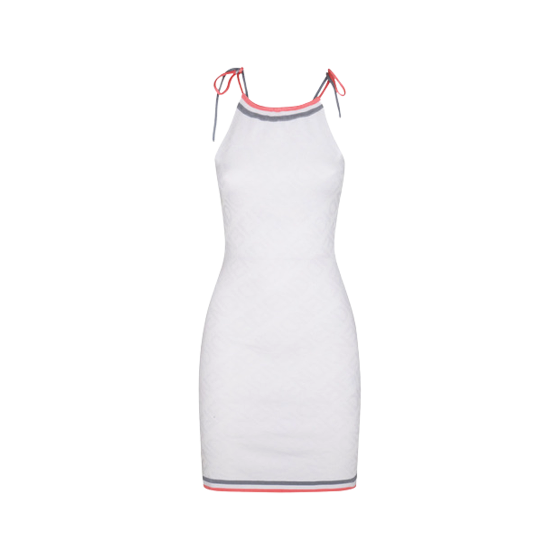 FZDA98ANZEF0ZNM (W) Fendi Halterneck Dress White