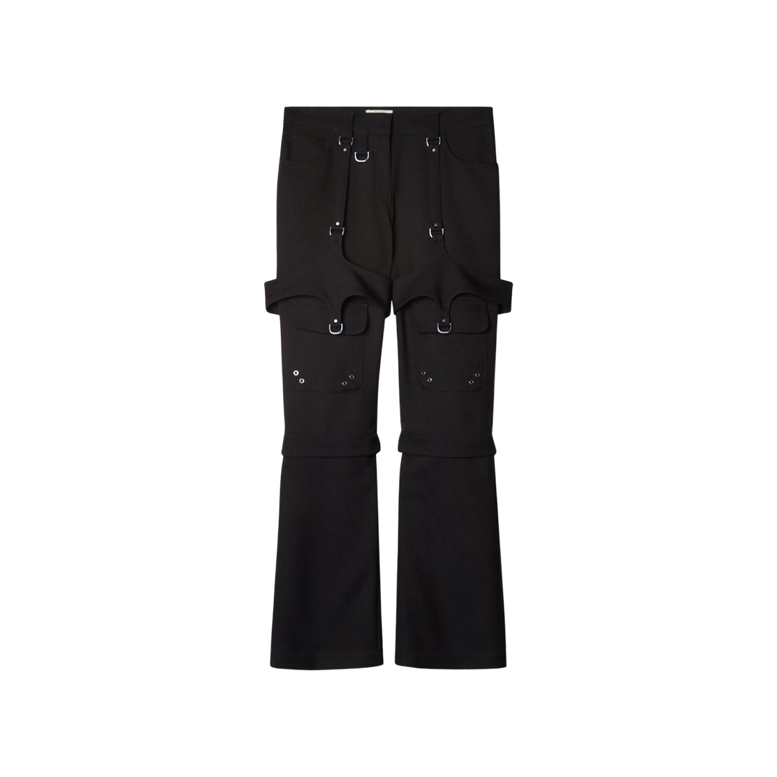(W) 오프화이트 울 카고 팬츠 블랙((W) Off-White Wool Cargo Pants Black)