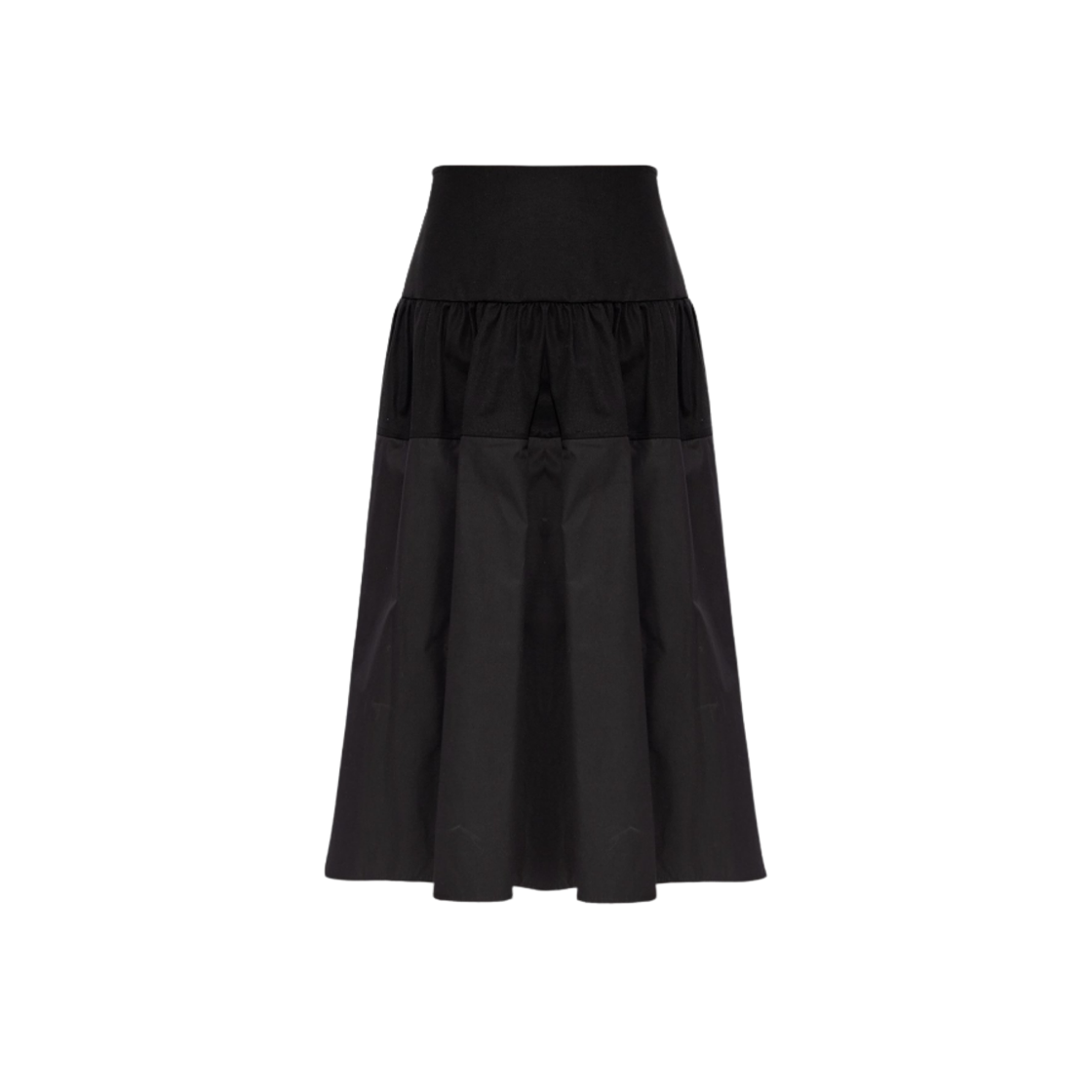 J03MA0129-JTN269-001 (W) Jil Sander Cotton Long Skirt Black