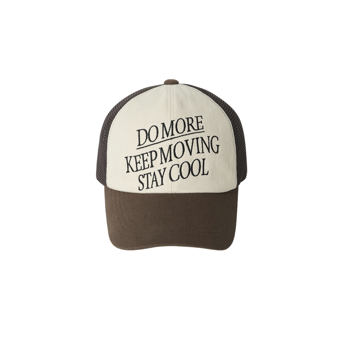 아비에무아 레터링 트러커 캡 브라운(Aviemuah Lettering Trucker Cap Brown)