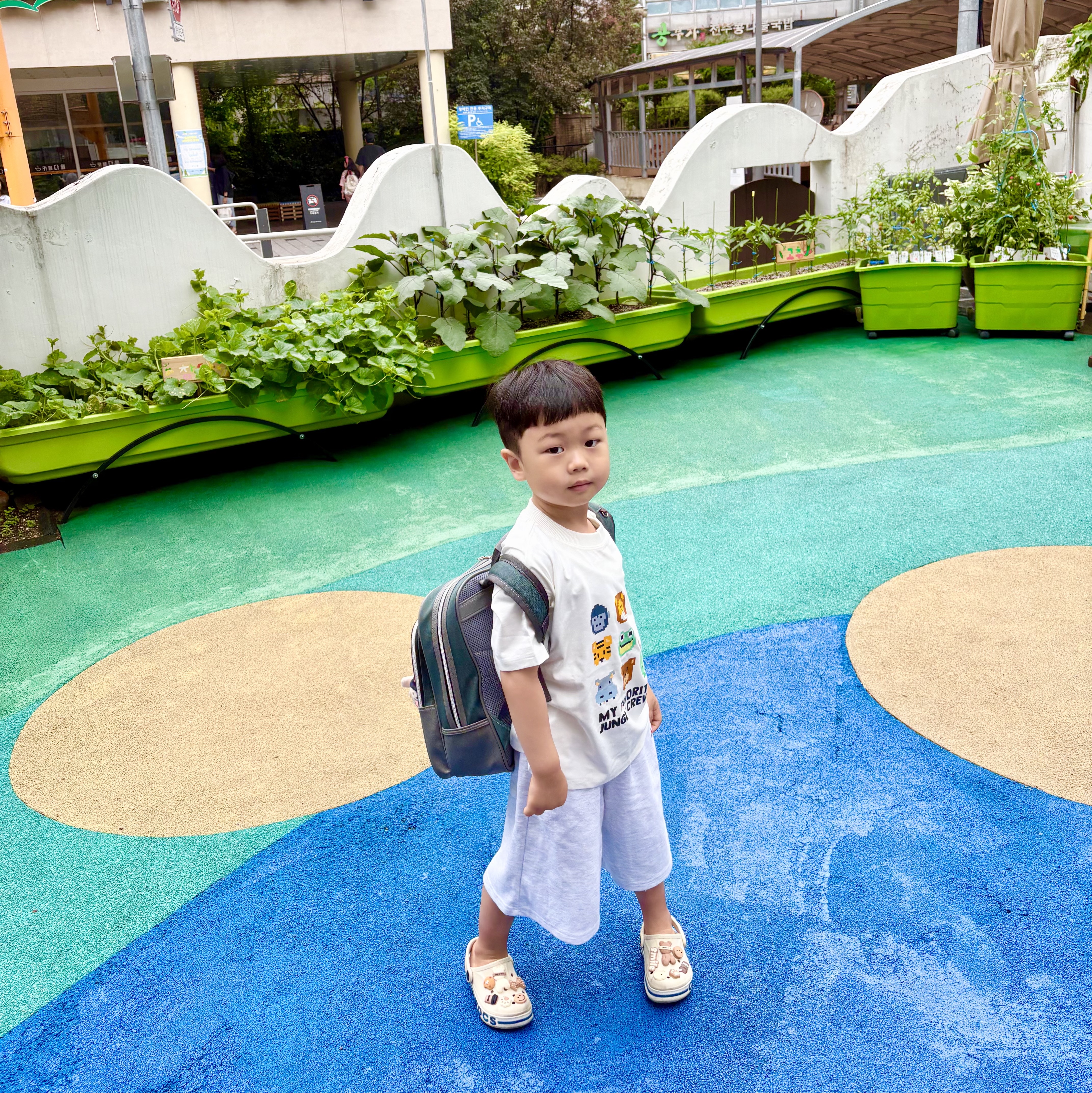 (Kids) Crocs Bayaband Clog Winter White 착용 스타일
