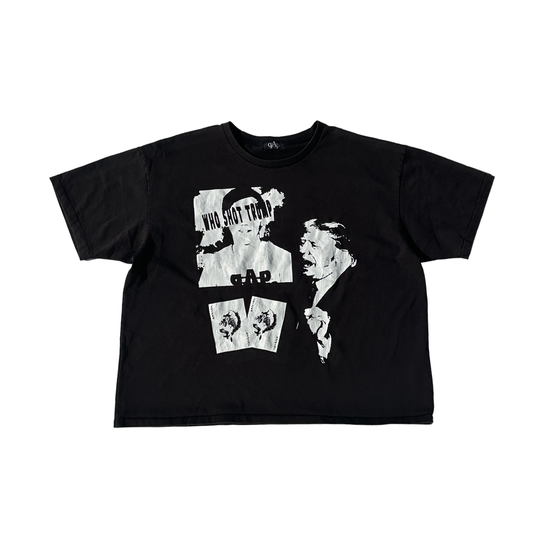 - qAp Who Shot Trump? T-Shirt Black