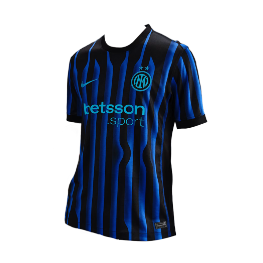 Nike Inter Milan 2025/26 Stadium Home Dri-FIT Replica Jersey Lyon Blue Black Chlorine Blue (Non Marking Ver.)