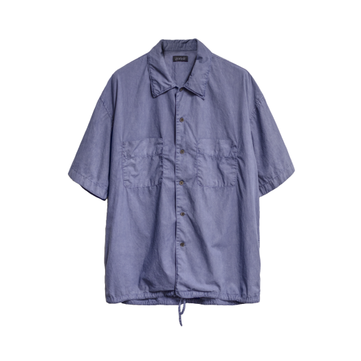 25SS.SH-004 Gonak Two Pocket Half Shirt Washed Blue