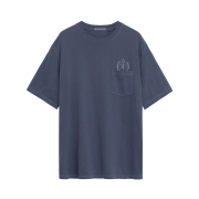 Polyteru Human Index Human Pocket Emblem T-Shirt Blue