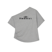 Kashiko Zen One Shoulder Top Gray