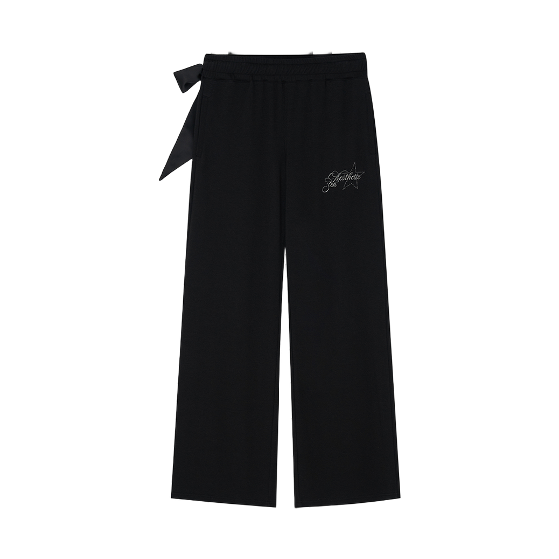 49889 Kashiko Scarf Sweat Pants Black