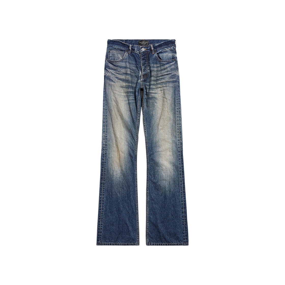 814086TRW623020 (W) Balenciaga Straight Fit Pants Blue