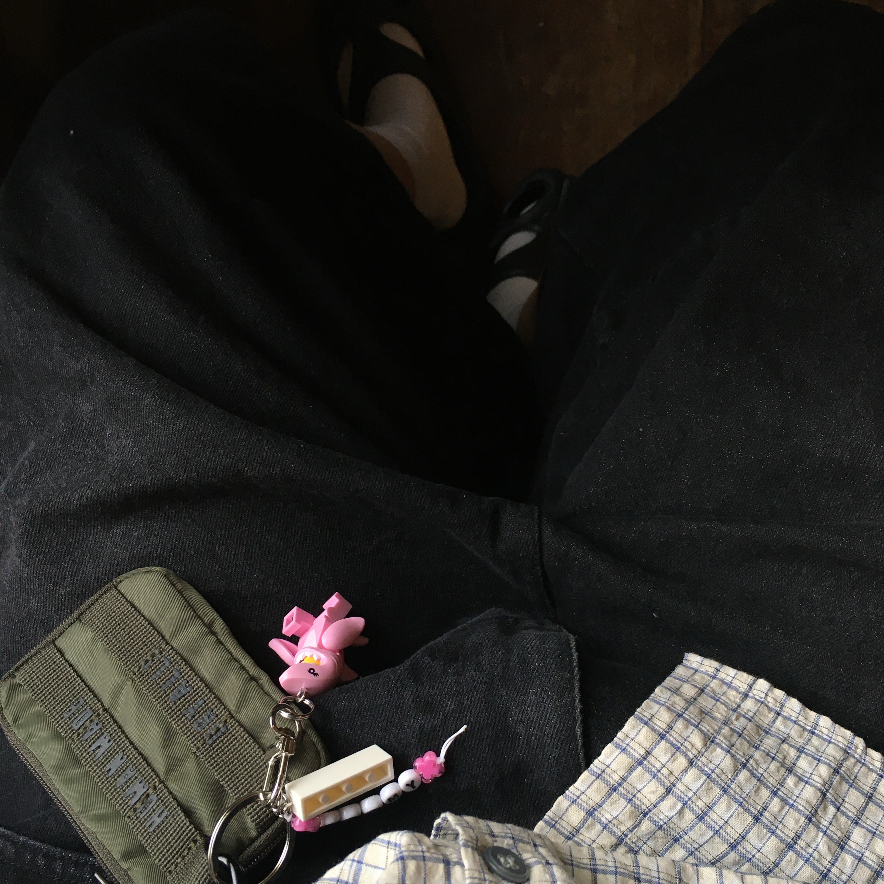 Human Made Military Card Case Navy, Human Made Military Card Case Olive Drab 착용 스타일
