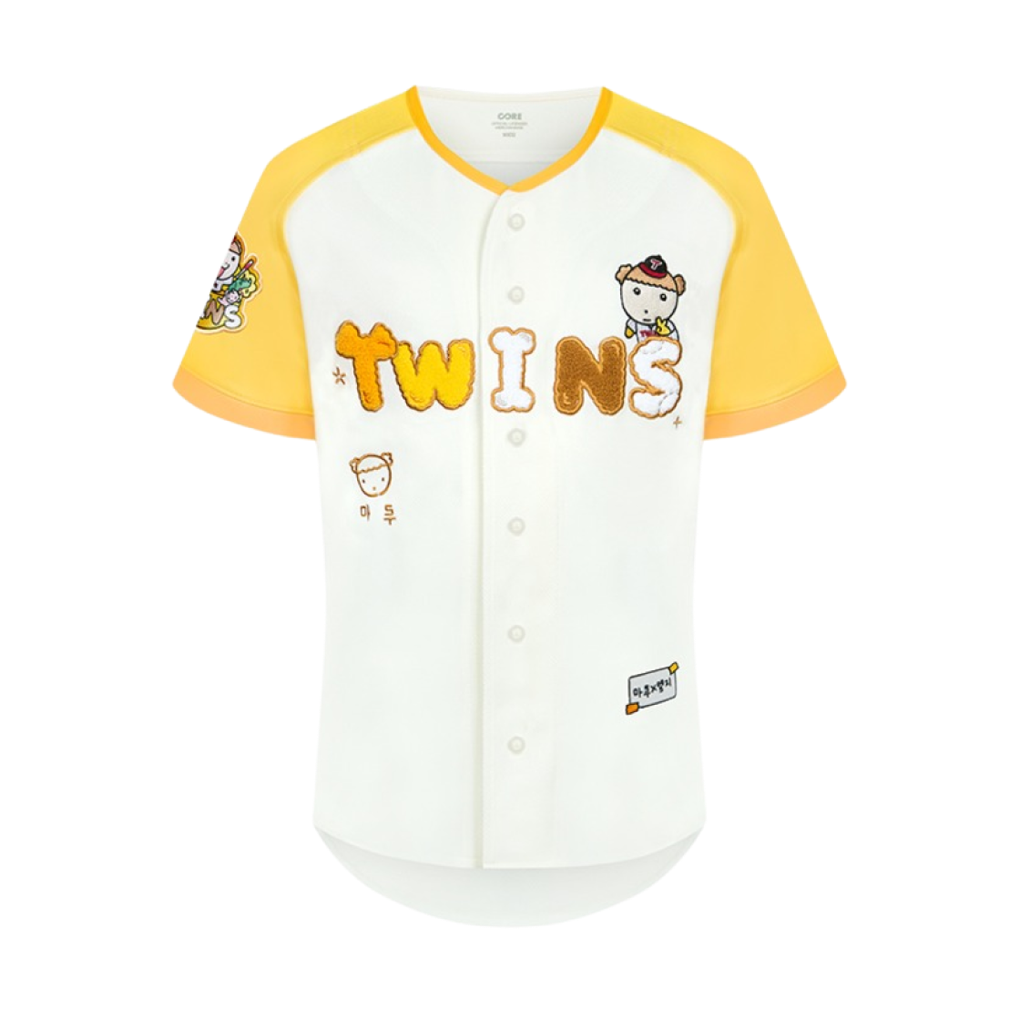 LG 트윈스 x 마루는강쥐 유니폼 옐로우 (논 마킹 버전)(LG Twins x Maru is a Puppy Uniform Yellow (Non Marking Ver.))