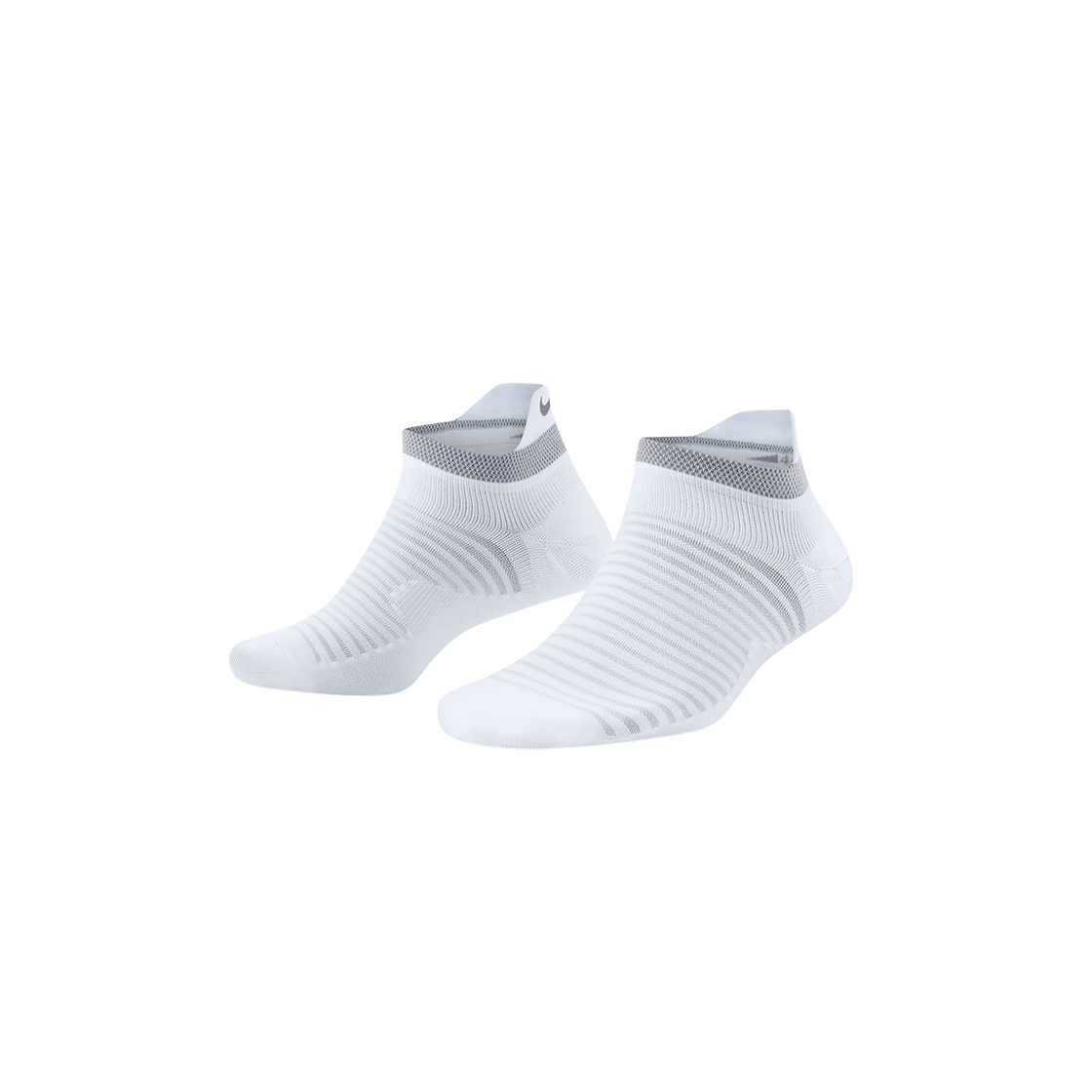 나이키 스파크 라이트웨이트 노쇼 러닝 삭스 화이트 리플렉트 실버 (국내 정식 발매 제품)(Nike Spark Lightweight No-Show Running Socks White Reflect Silver (Korean Ver.)) - 1