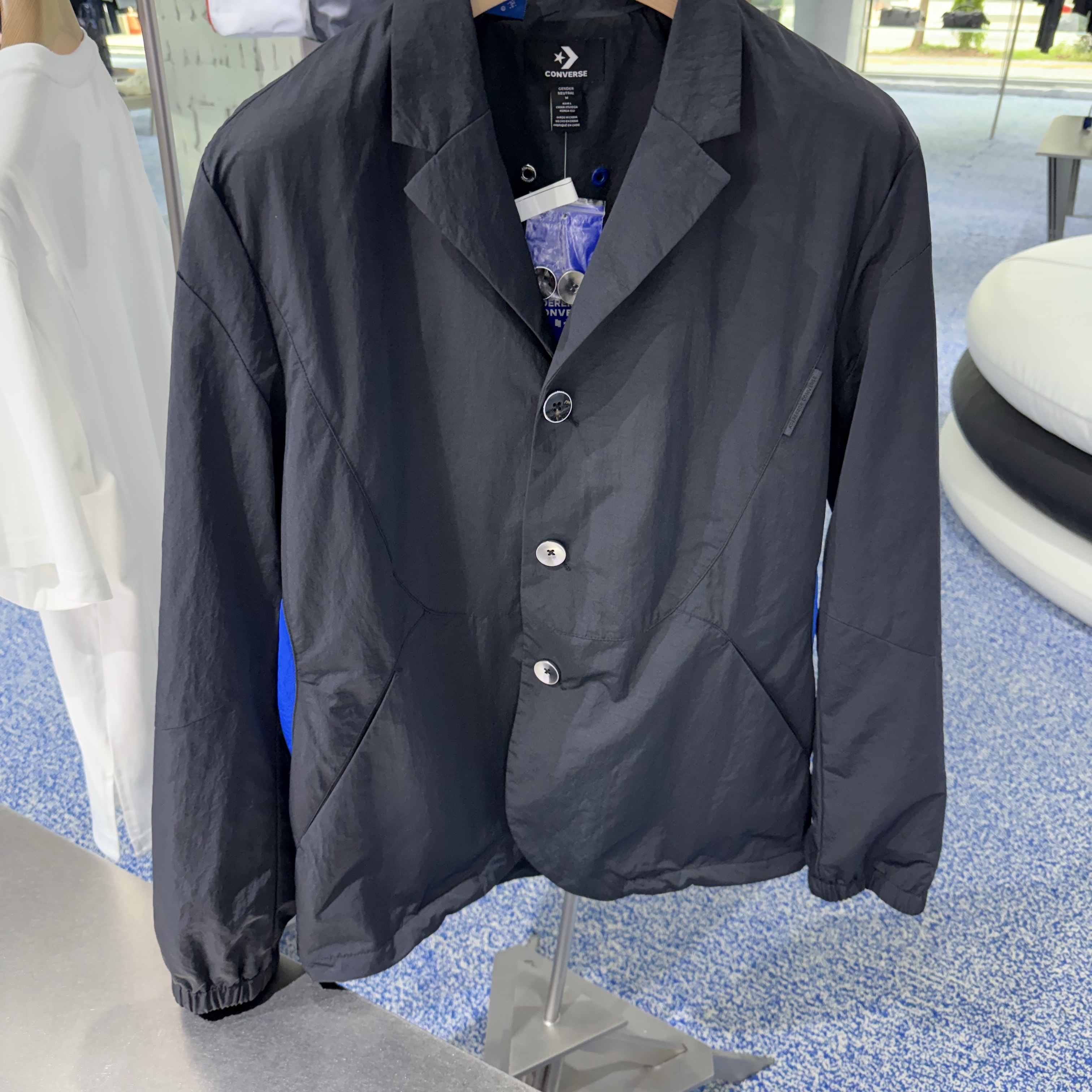 Converse x Ader Error Blazer Jacket Black 착용 스타일 - 1