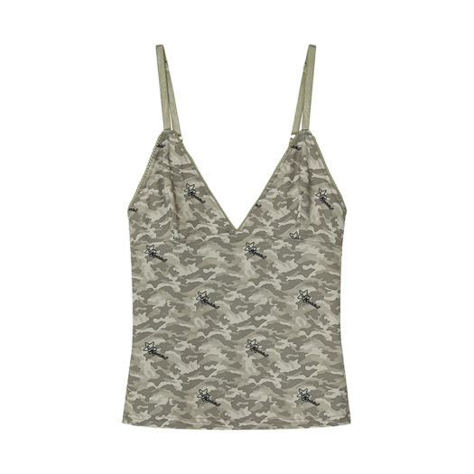 49884 Kashiko Cozy Camisole Top Warm Camo