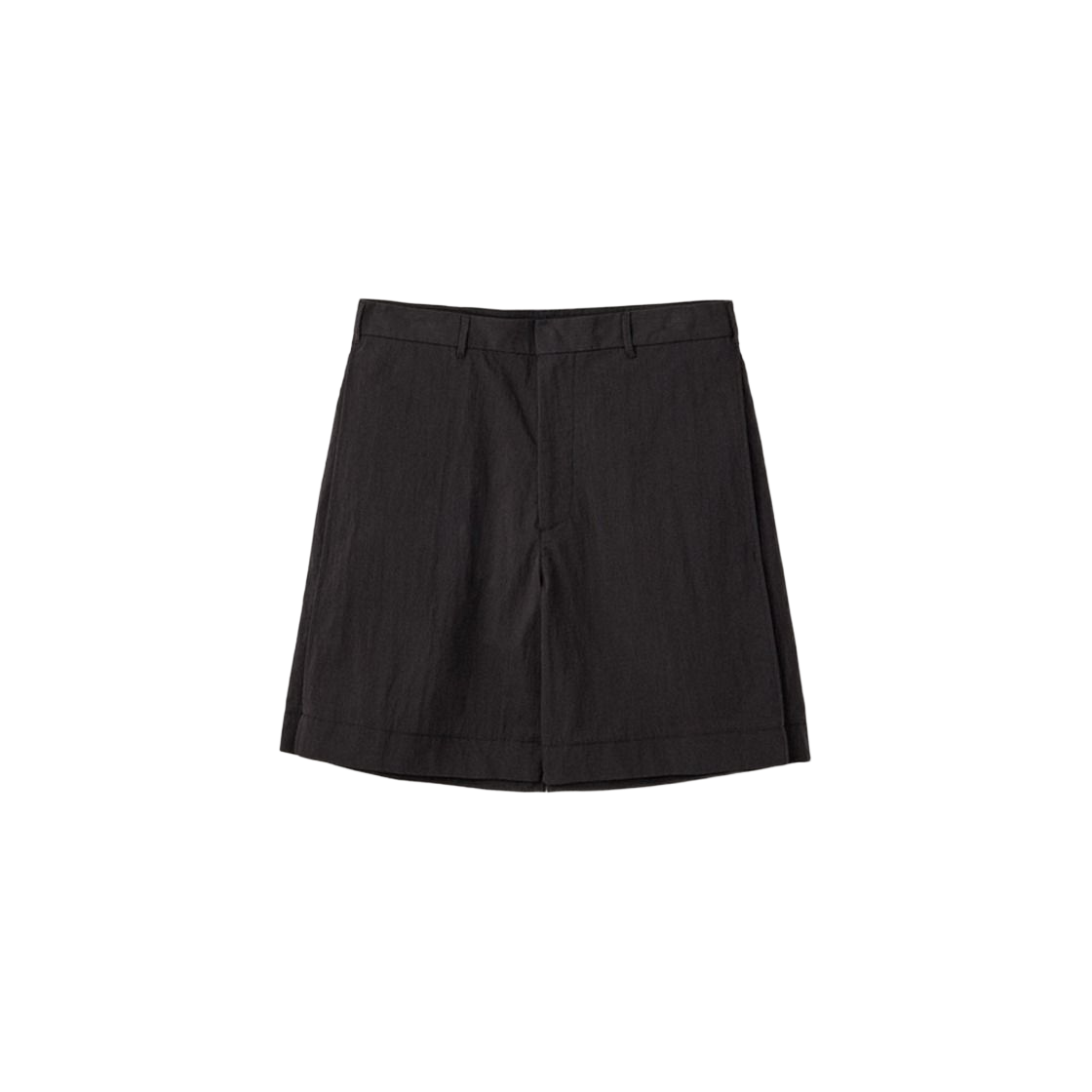 UM251APT24BK UMARMUNG Side Pleats Cotton Shorts_Black