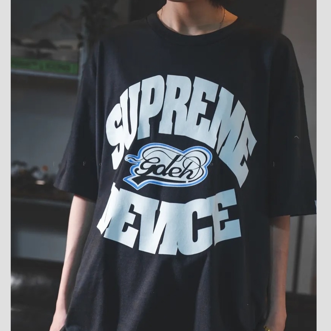 Supreme x GOODENOUGH Device T-Shirt Black - 25SS 착용 스타일 - 2
