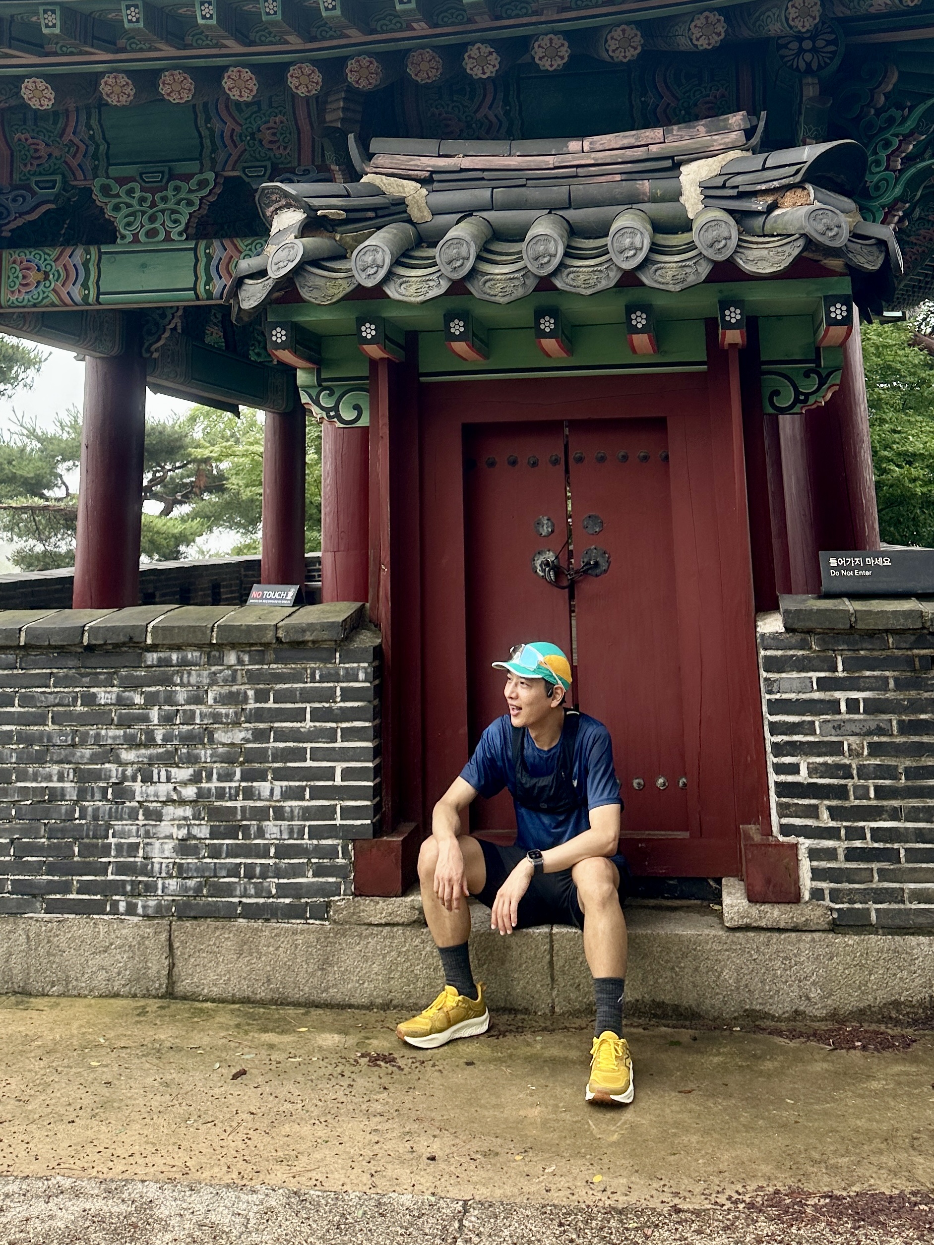 ARC Distance Running Band Black, New Balance Fresh Foam X Hierro v8 Butterscotch Ginger Lemon - 2E Wide 착용 스타일 - 3