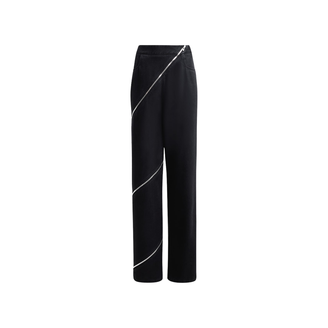 (W) 알라이아 데님 스파이럴 진 블랙((W) Alaia Spiral Jeans in Denim Black)