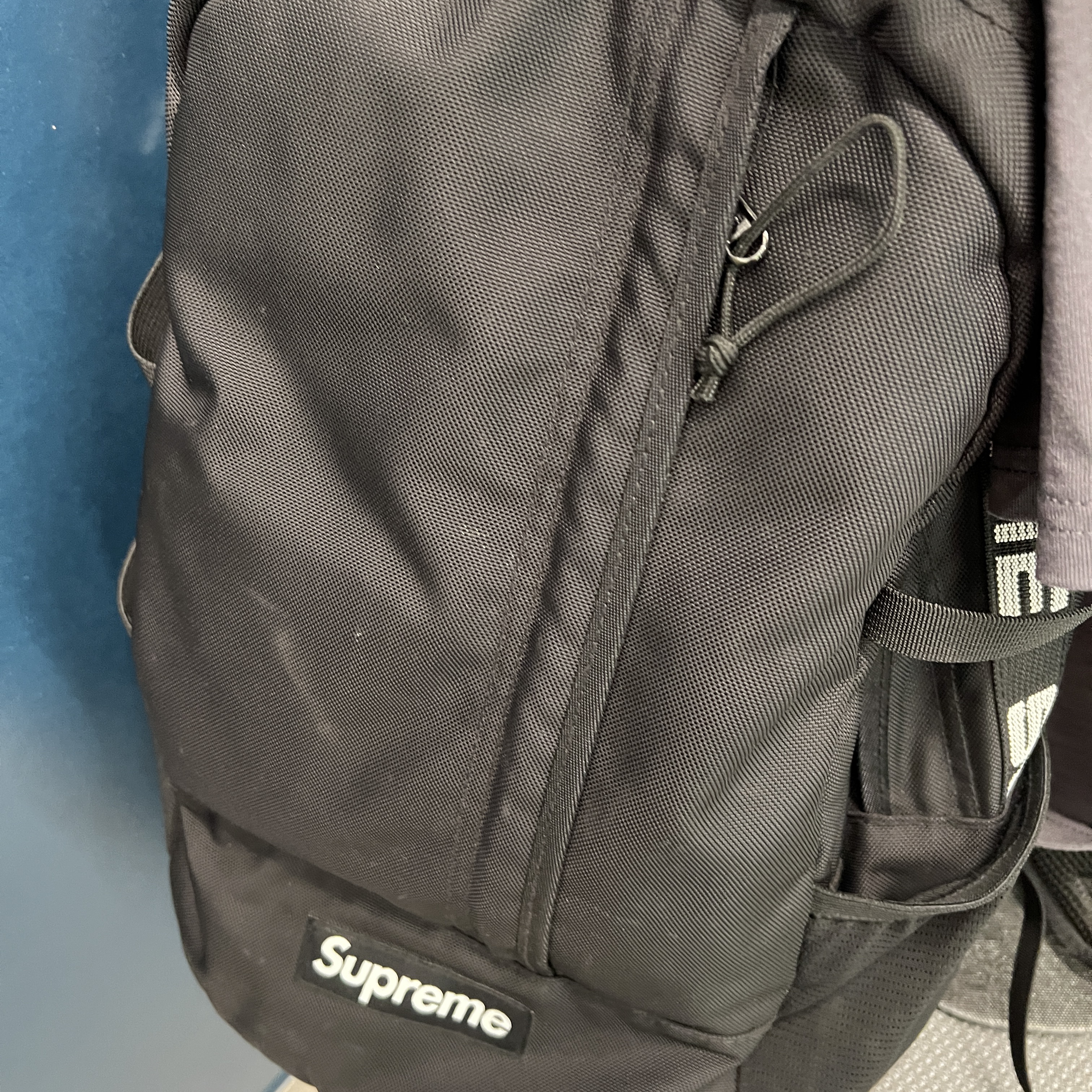Supreme Backpack Black - 18SS 착용 스타일