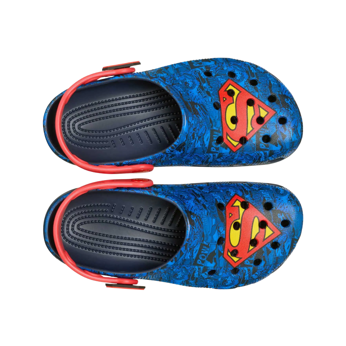 크록스 x DC 코믹스 슈퍼맨 클래식 클로그 블루 레드(Crocs x DC Comics Superman Classic Clog Blue Red) - 2