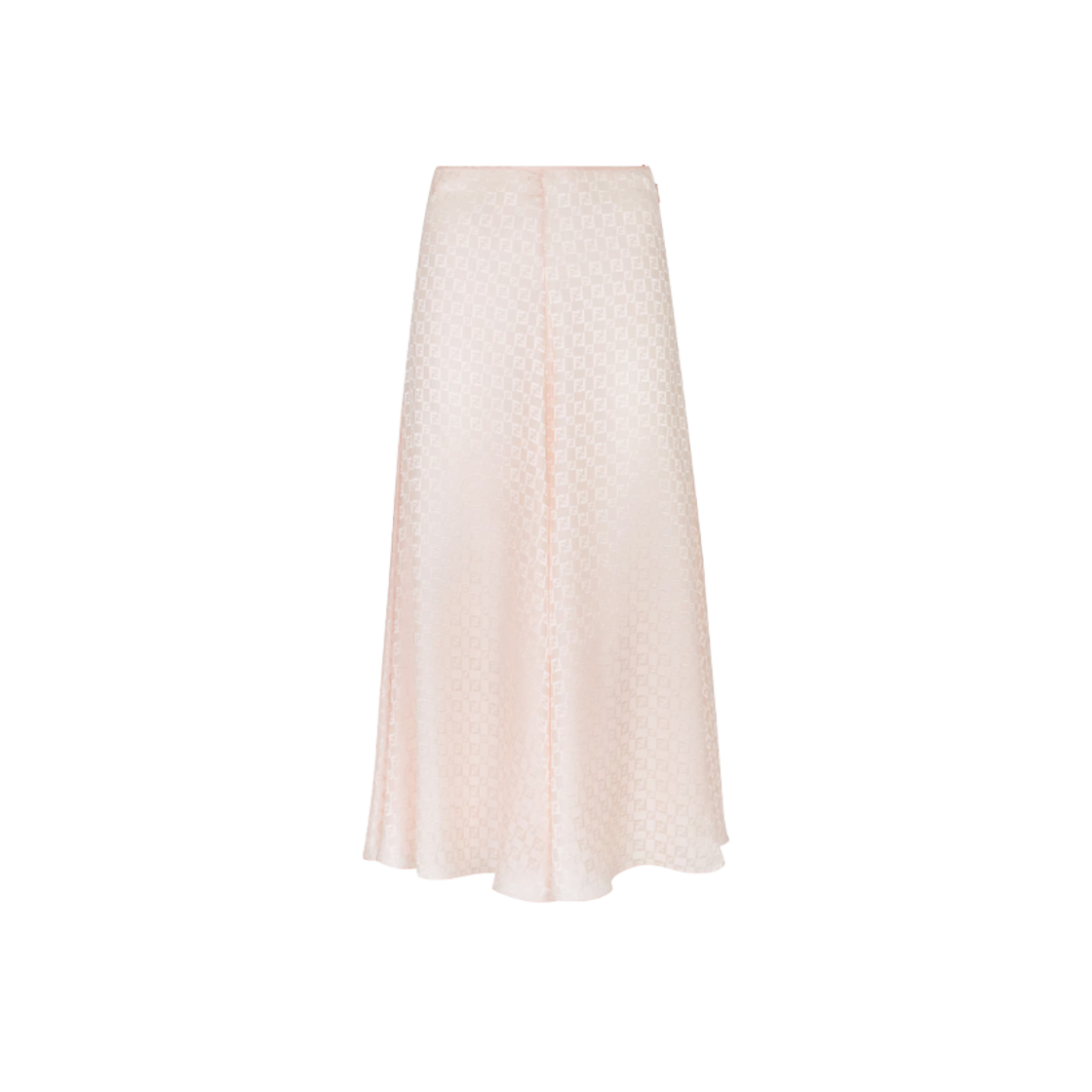 FQ7655AUQGF1RX0 (W) Fendi FF Silk Skirt Pink