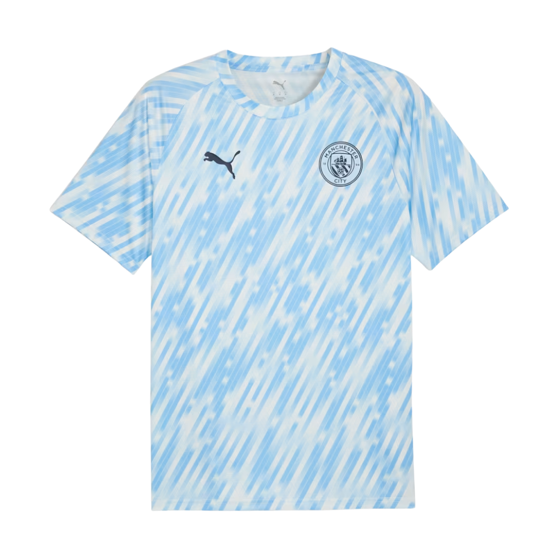 782167-10 Puma Manchester City 2025/26 Pre-Match Short Sleeve Jersey Team Silver Sky