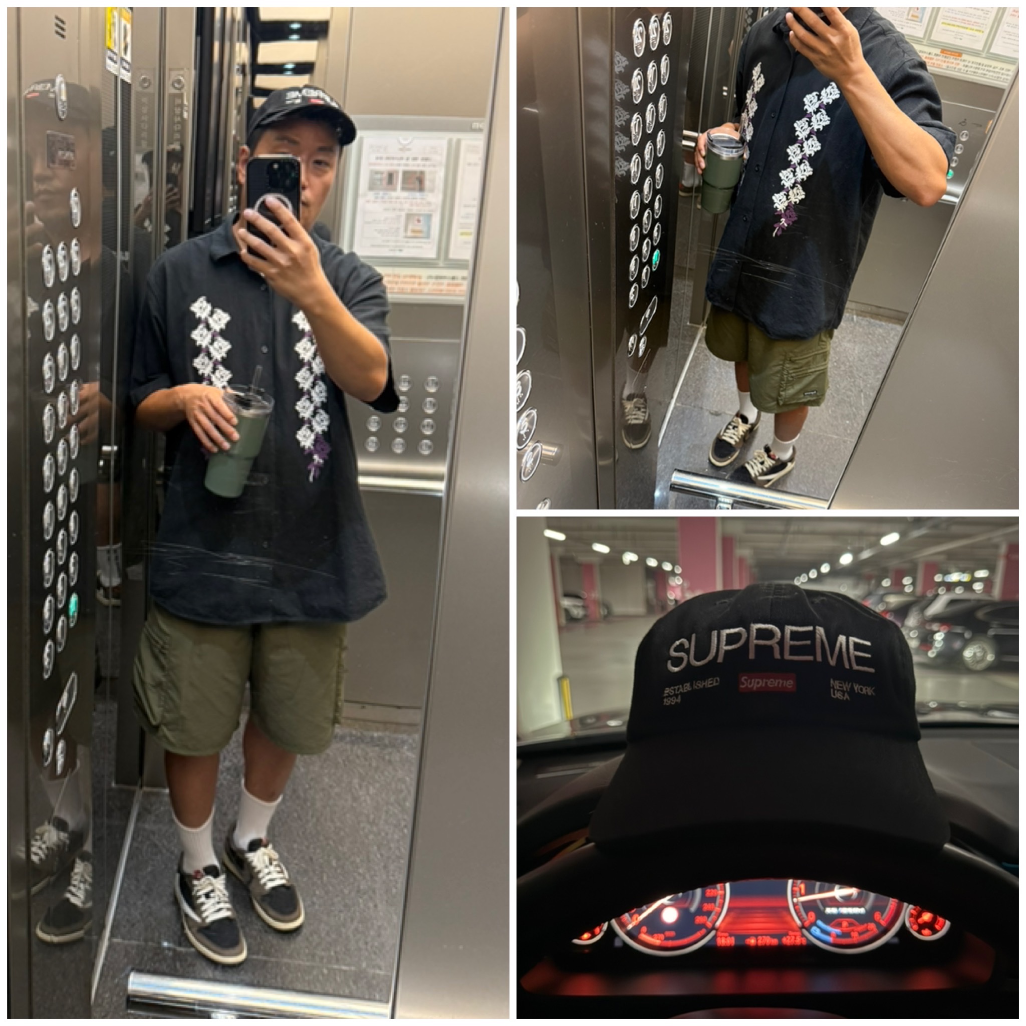 Supreme Cargo Water Short Olive - 25SS 착용 스타일