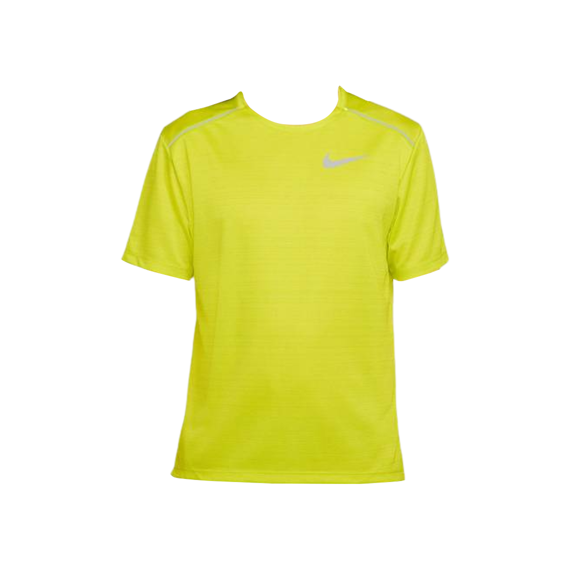 AJ7566-308 Nike Dri-Fit Miler Short Sleeve Running Top Yellow - Asia