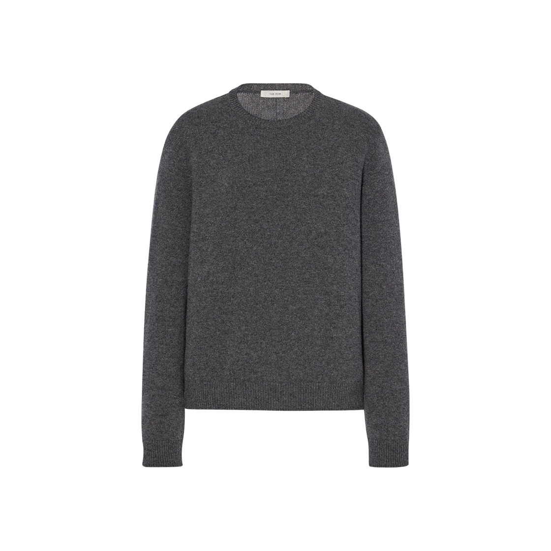 8829Y772GYM (W) The Row Jayad Cashmere Top Grey Melange