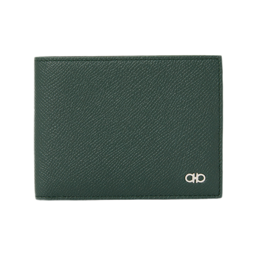 Ferragamo Gancini Short Wallet Green