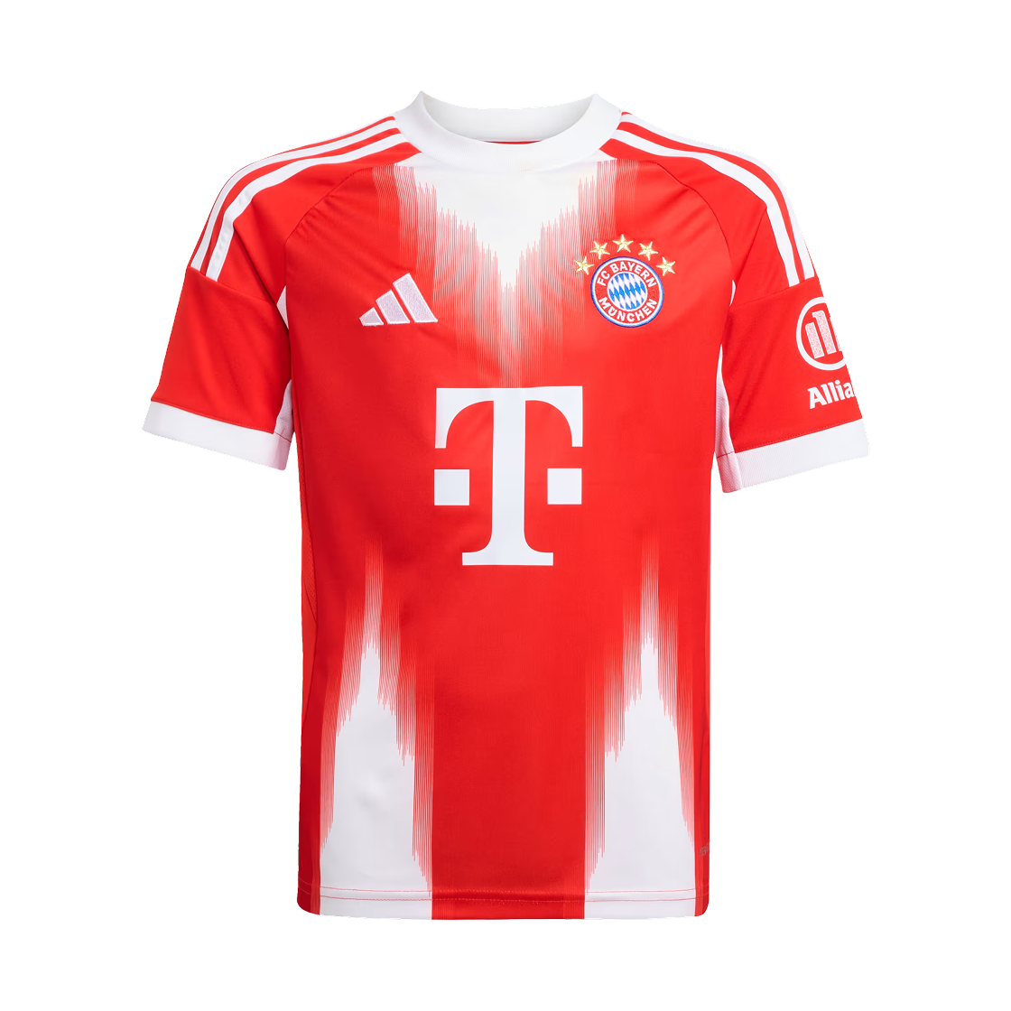 (키즈) 아디다스 FC 바이에른 뮌헨 2025/26 홈 저지 레드 - KR 사이즈 (논 마킹 버전)((Kids) Adidas FC Bayern Munchen 2025/26 Home Jersey Red - KR Sizing (Non Marking Ver.))