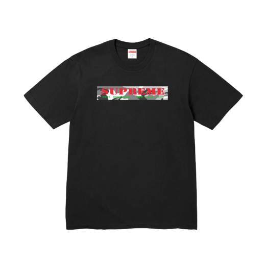 【Supreme】Tape T-Shirt★Black★25SS★ Supreme Tape Tee (SS25) - $40