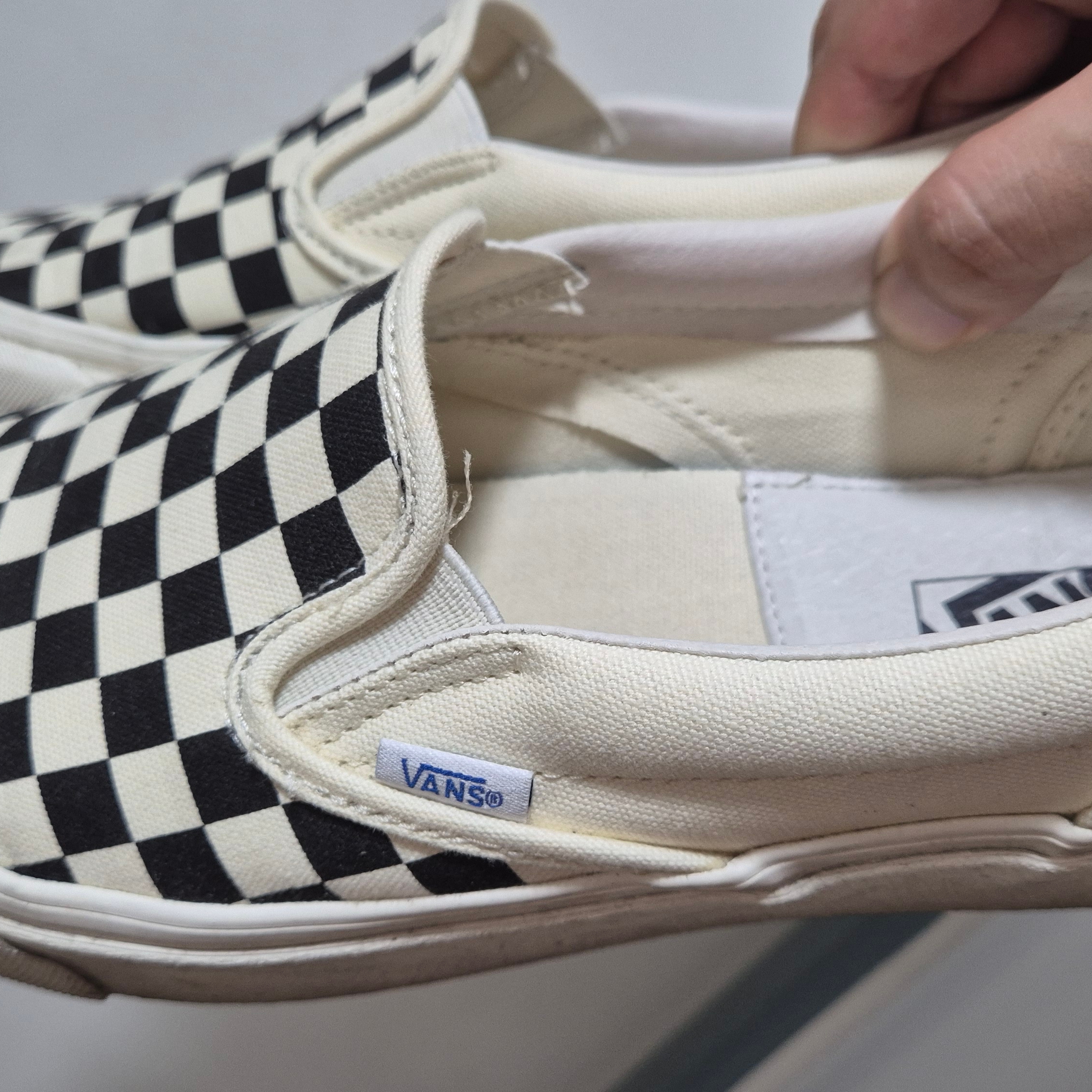 Vans Vault OG Classic Slip-On Checkerboard 착용 스타일
