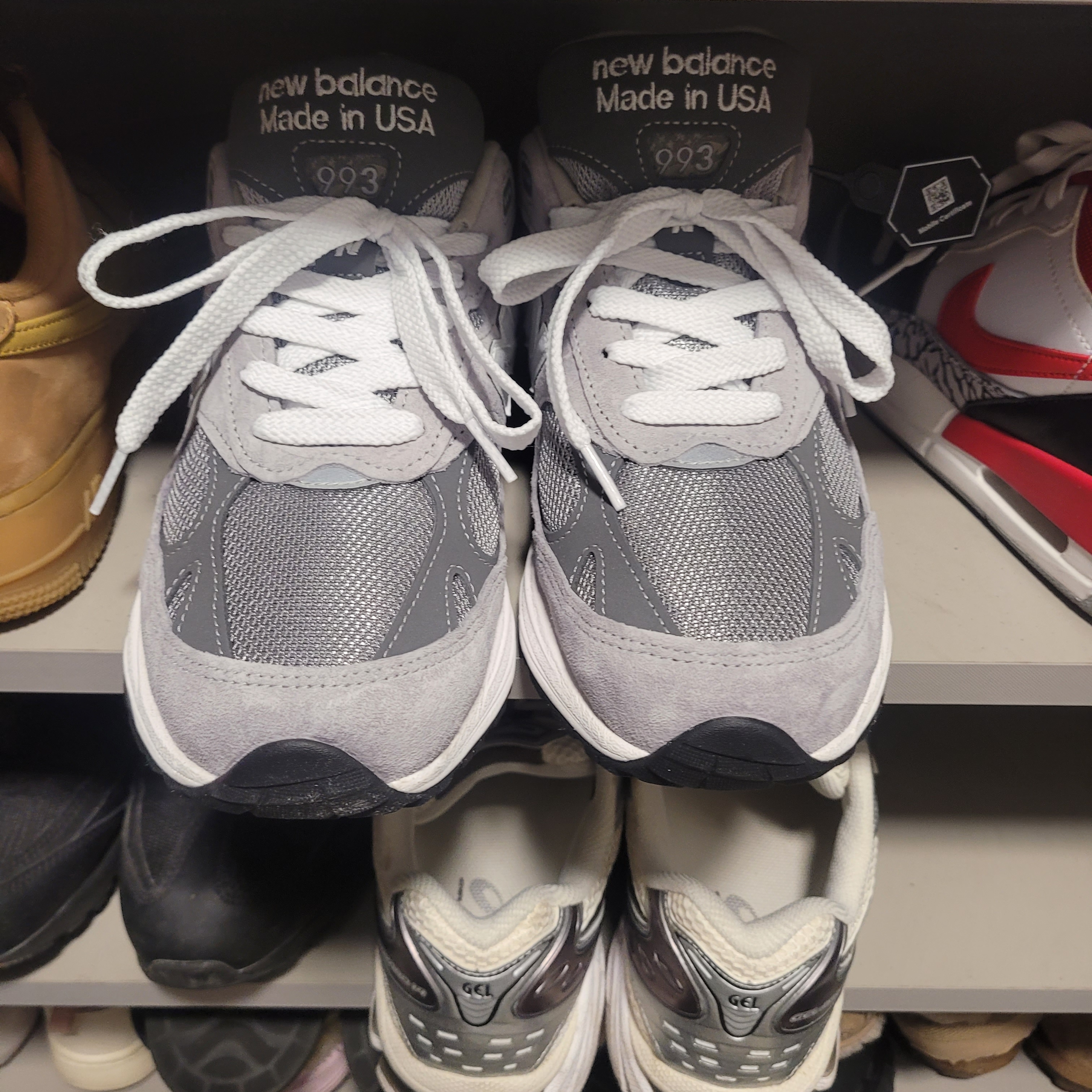New Balance 993 Made in USA Grey - D Standard 착용 스타일