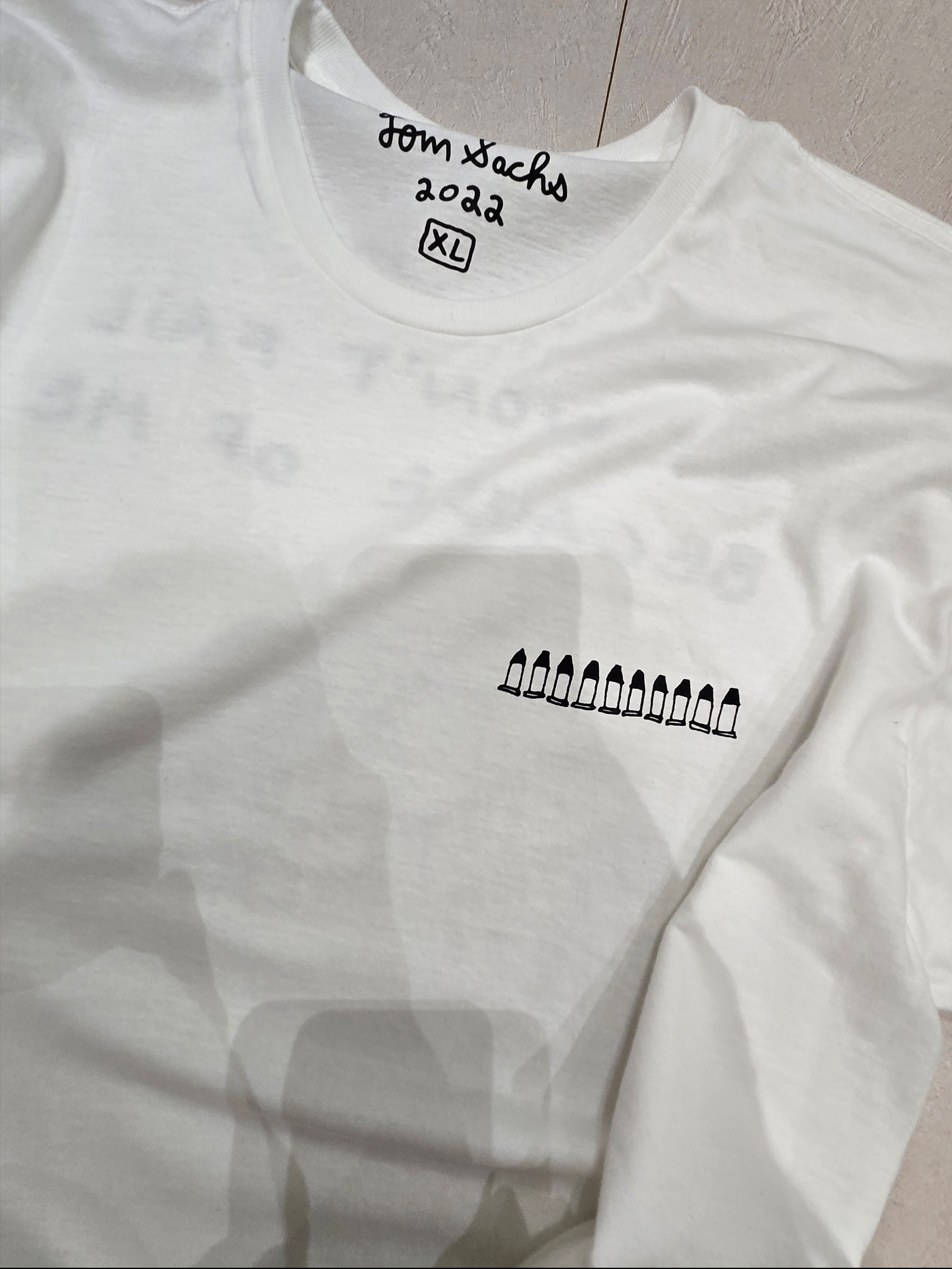 Tom Sachs Ten Bullets T-Shirt White 2022 착용 스타일