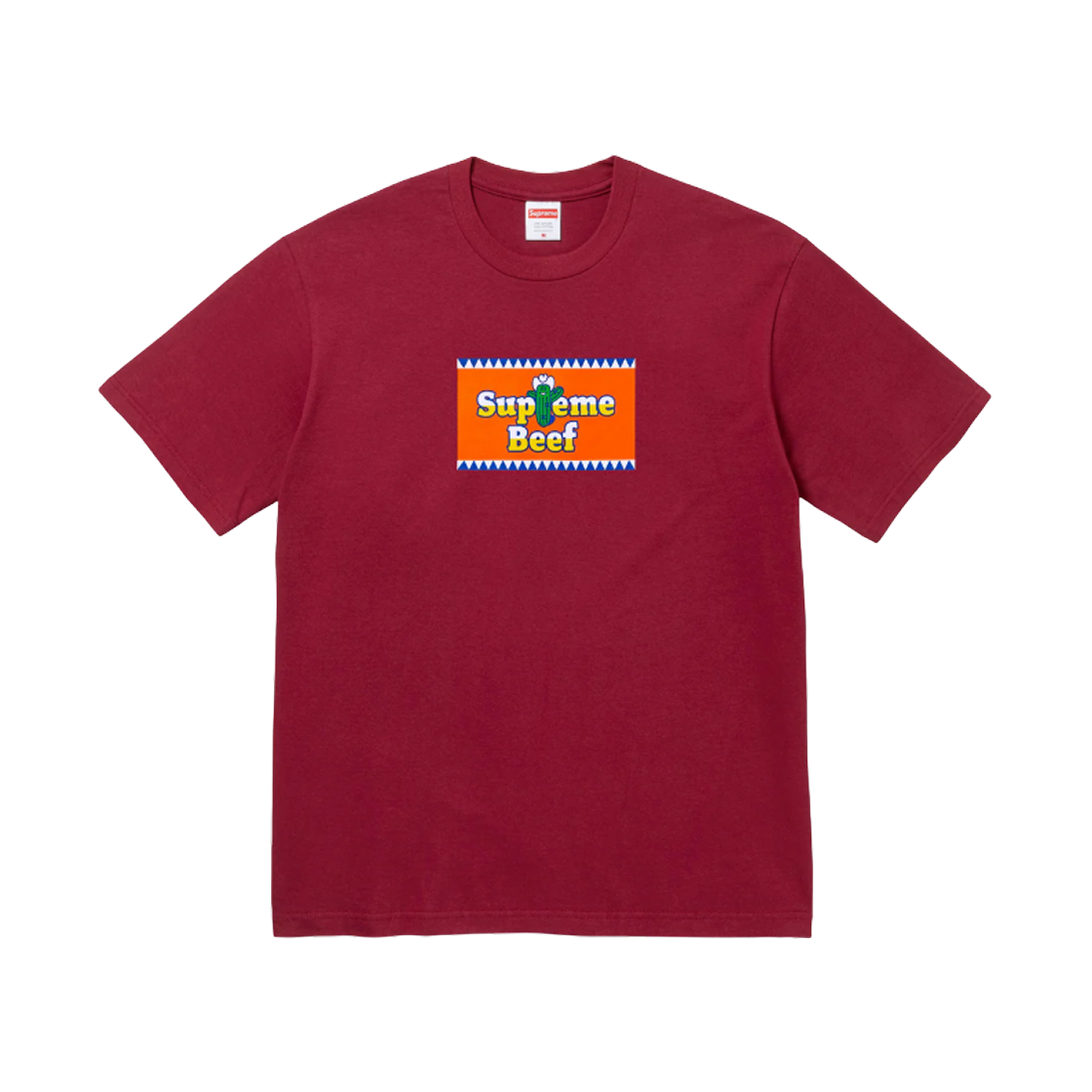 슈프림 비프 티셔츠 카디널 - 25SS(Supreme Beef T-Shirt Cardinal - 25SS) - 1